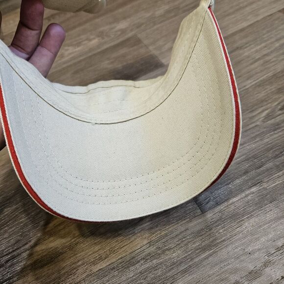 Philadelphia Phillies Adjustable Visor Hat Beige Red Embroidered MLB Adult OS - Picture 7 of 8